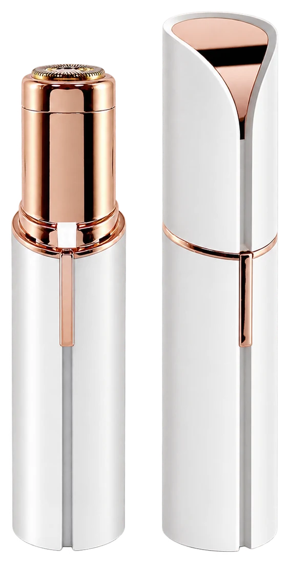 VIFERA facial hair remover for women, shown open and with its cap on